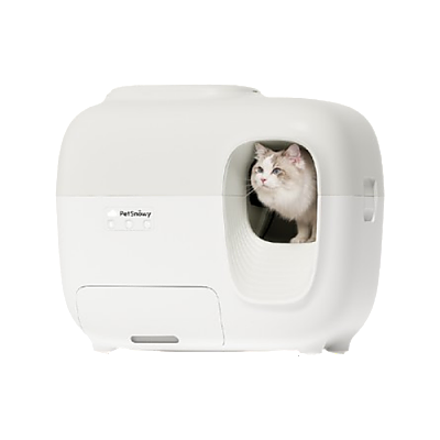 [렌탈] 현대큐밍 펫스노위 고양이 자동 화장실 PKoP100W0F/셀프케어 자가관리형/반려묘 자동 배변기/의무사용60개월/등록설치비면제/렌탈료 월27,200원